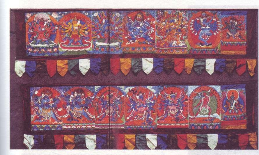 Цакли с изображениями тантрийских идамов школы Сакья