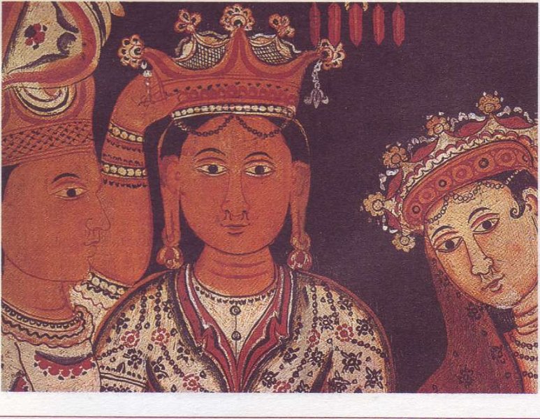 Бракосочетание с принцессой Яшодарой. Настенная живопись. Дембава Бихара. XIX в.