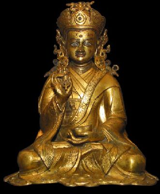 Тибетская статуэтка Гуру Ринпоче 15-го века